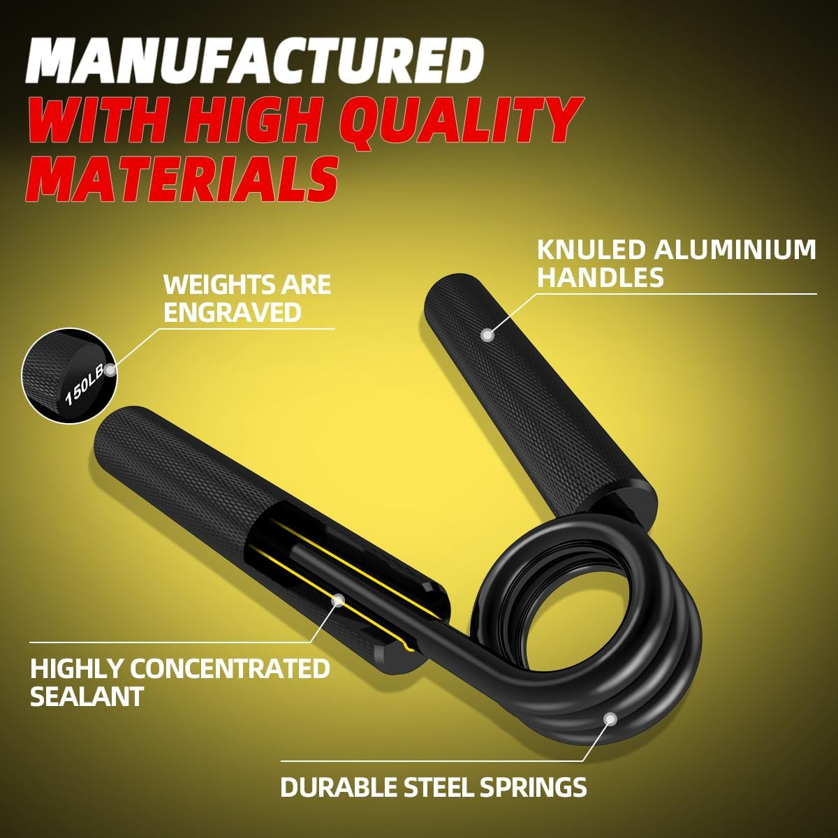 CRAZYROPE Hand Grip Antebrazo Ejercitar, Paquete De 4 O 6, 22.5 Kg - 157.5 Kg Fortalecedor De Agarre, Ejercitador De Manos Para Antebrazo Fortalecer Y Rehabilitacion Mano